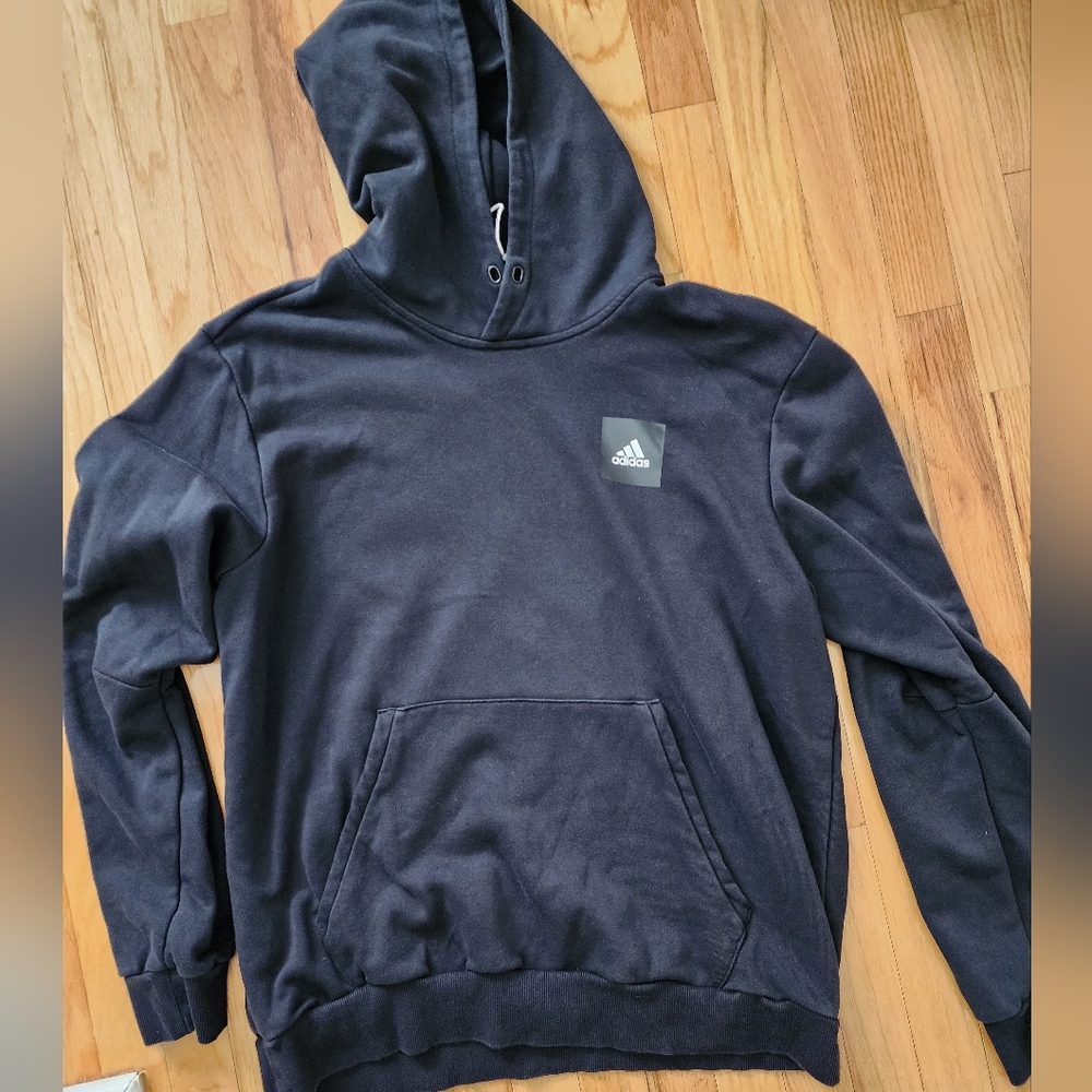Adidas Men's Dark Gray Hoodie